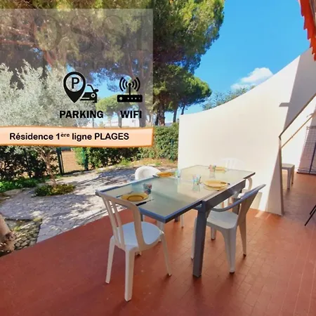 T2 Familial 1ere Ligne Plages Parking Prive Wifi - Le Foc - Rossiconciergerie - Linge En Option