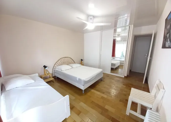 T2 Familial 1ere Ligne Plages Parking Prive Wifi - Le Foc - Rossiconciergerie - Linge En Option *